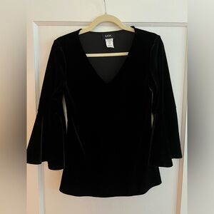 Black Velvet party top size S